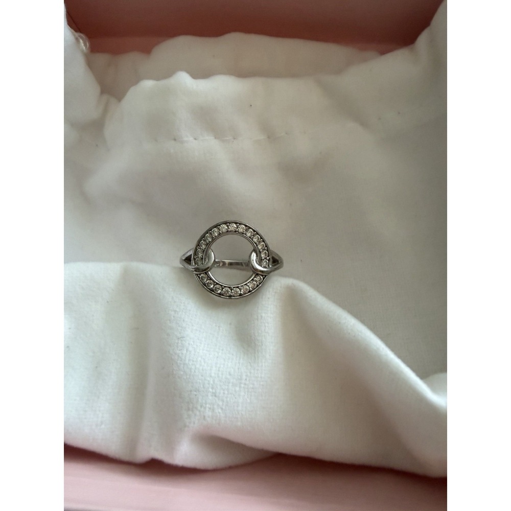 Diamonique Circle Of Life Ring 925CZ Size 7‎